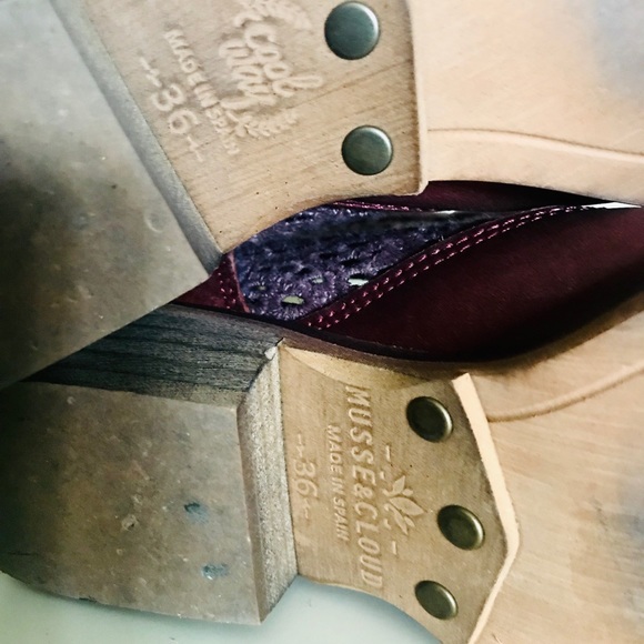 Maroon Booties - made in Spain - beautiful leather - Picture 7 of 8